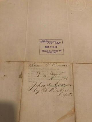 President of US Continental Congress Thomas Mifflin Signed Doct 1793 Governor PA 2