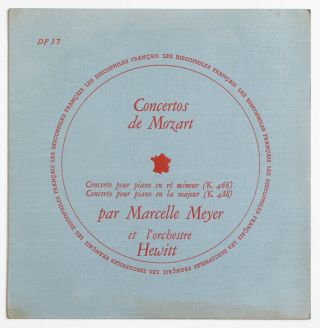 Df 37 Marcelle Meyer Mozart Piano Concertos French Discophiles Français Fd Lp