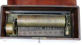 Overture Antique Cylinder Music Box By Andre Soualle Parts/restore Clock Work