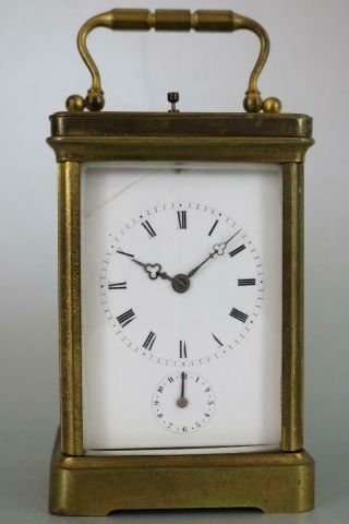 Antique French Repeater Carriage Clock By Henry Lepaute Half Hour Strike Repair