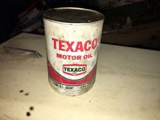 Vintage Texaco Sae 40 Motor Oil Can