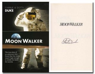 Charlie Duke Handsigned Edition Of " Moonwalker " - Not Inscribed - 11e253