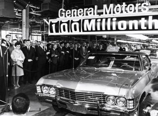 100 Millionth Gm Car Chevrolet Coming Off Assembly Line 8 X 10 Photograph