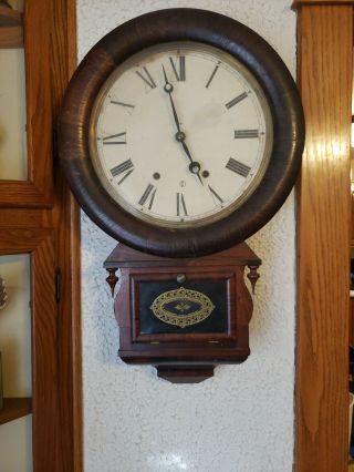 Ansonia Brass And Copper Wall Clock