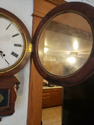 Ansonia Brass And Copper Wall Clock 3