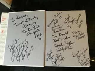 PLAYBOY The Playmate Coffee Table Book Autographed By Hugh Hefner & 49 Playmates 2