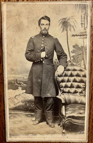21st Missouri Infantry Lt.  Frank Whittemore Shiloh Hornets Nest Cdv Civil War