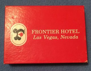 Vintage Frontier Las Vegas Closed Casino 2 Deck Boxed Playing Cards One