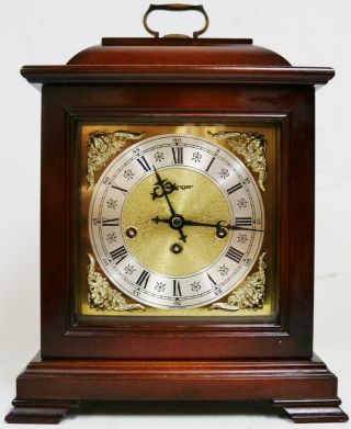 Vintage Kieninger 8day Westminster Chime Musical Caddie Top Mantel Bracket Clock