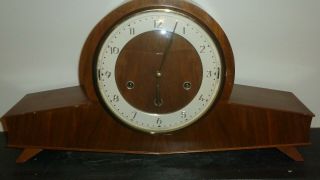 Vintage Smith Napoleon Hat 8 Day Westminster / Whittington Mantle Clock Gwo
