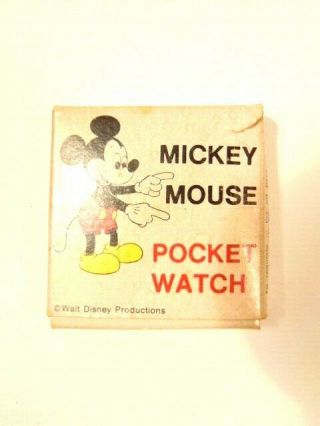 Vintage Mickey Mouse Pocket Watch Cardboard Box (empty)