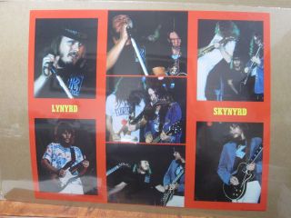 Vintage Poster Lynyrd Skynyrd Rock Band 1970 