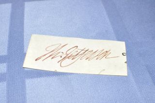 President Thomas Jefferson Signed Autographed Document Cut 3