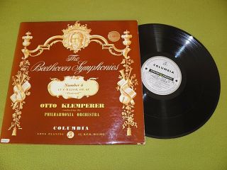 Beethoven Symphony No.  6 " Pastoral " / Klemperer / 1958 1st Uk Sax 2260 Stereo Ex