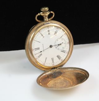 Antique/vintage Waltham Mechanical Gold Tone 15 Jewels Wind Up Pocket Watch