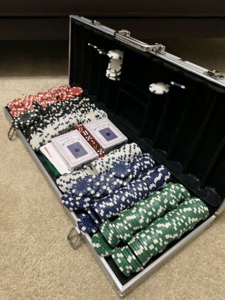 Poker Dice Chip Set 500 Chips Texas Hold 