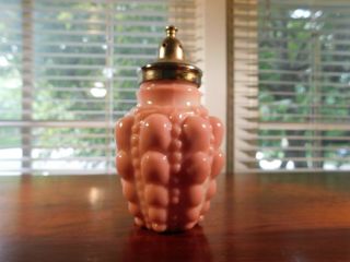 Victorian Pink Guttate Glass Salt Or Pepper Shaker