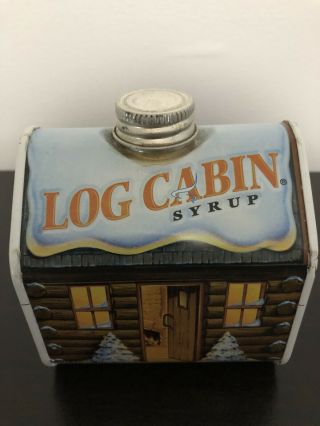 First Edition 2004 Log Cabin Collectible Tin