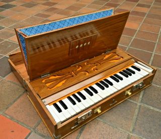 Vintage Chaitsingh & Gurbax Harmonium Pump Organ