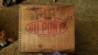 Dupont Explosives Wooden Box