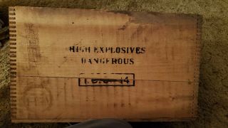 Dupont explosives wooden box 2