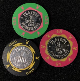 Playboy Atlantic City Poker Chip Sample Set