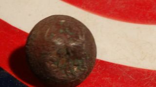 Dug Civil War Confederate Virginia State Seal Coat Button Rare Mitchell Tyler