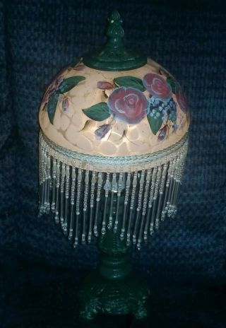 Victorian Style Beaded Fringe Lamp