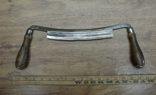 Old Tool,  Antique Witherby Winsted Conn.  8 " Draw Knife,  15 - 7/8 " H - H,  Good Cond
