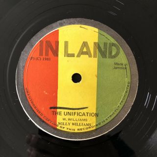Willy Williams The Unification Armagideon Time Inland Ja 12” Roots Reggae