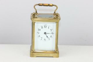 Antique Brass French Duverdrey & Bloquel Carriage Clock - For Repair Or Parts