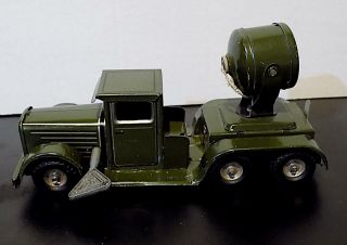 Vintage Tinplate Military Searchlight Truck,  Tipp & Co?,  U.  S.  Zone Germany.