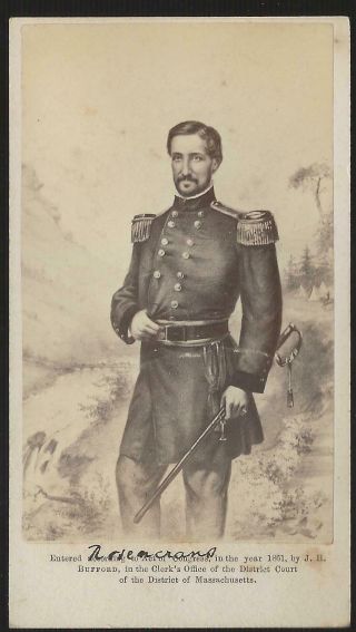 Civil War Cdv Union General William Rosecrans Army Of The Cumberland