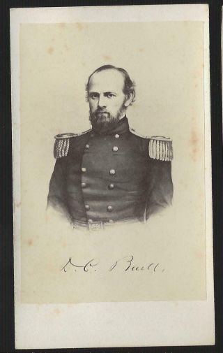 Civil War Cdv Union General Don Carlos Buell Army Of The Ohio