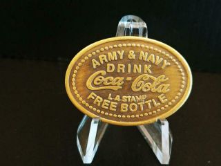 Ww2 Army & Navy Drink Coca Cola Bottle Token