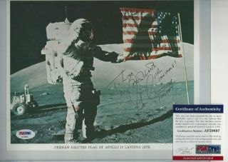 Eugene Cernan Apollo 10 &17 Nasa Astronaut Autographed 8x10 Photo Psa
