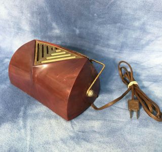 Vintage Brown Pin - Up Lamp Desk Wall Mount Art Deco Mid Century