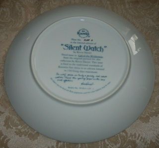 Vintage 1987 Knowles SILENT WATCH Grey Wolf & Pups Plate KEVIN DANIEL w/COA 3