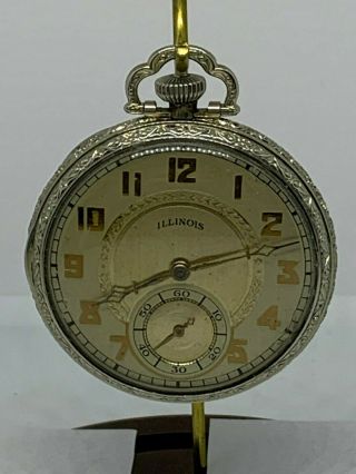 Illinois 12s 21 Jewel Grade 279 Circa 1929 Pocket Watch Running