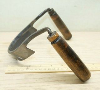 Unique Vintage Spiegel Bros German Inshave Or Bent Drawknife Wood Carving Tool