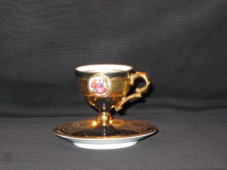 Vintage Royal Vienna Style Demitasse Teacup & Saucer