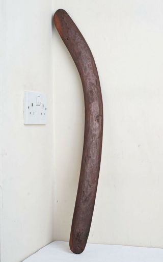 Antique/vintage Australian Aboriginal Carved Wood Boomerang Western Australia