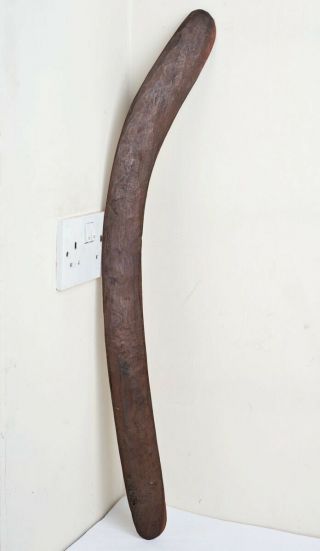 Antique/Vintage Australian Aboriginal Carved Wood Boomerang Western Australia 3
