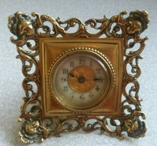 Antique British United Clock Company French Small Mantel Clock