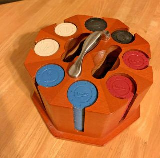Michael Graves Poker Chip Set With Wood Caddy