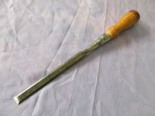Vintage T H Witherby 5/8 Inch Wide Socket Chisel With Beveled Sides