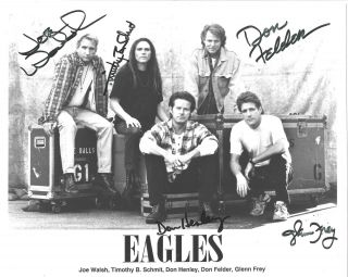 Eagles - Vintage Authentic & Hand Signed 8x10 Glossy Photo/rare.