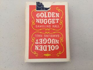 Vintage Golden Nugget Las Vegas Casino Playing Cards Orange Deck 2