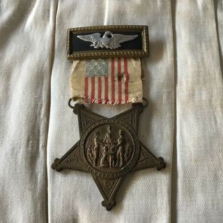 Gar Medal,  Post Officers Medal,  Grand Army Of The Republic,  Civil War Veterans