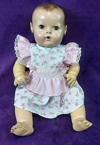 Vtg 1940s - 50s Sweet Effanbee Dy Dee Baby Doll 15 